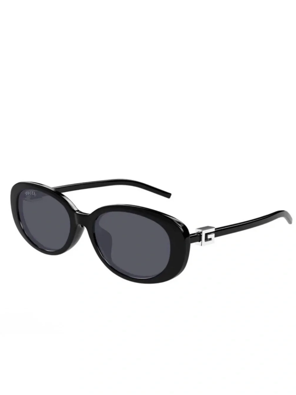 NEW Gucci Women Sunglasses Shiny Black  Oval AUTHENTIC GG1684SA 001 W/CASE $680